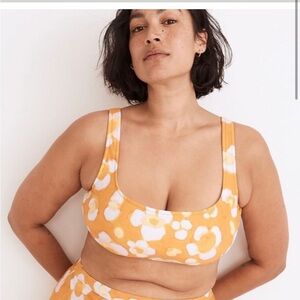 MADEWELL Second Wave Balconette Bikini Top NE273 Watercolor Swim Top S